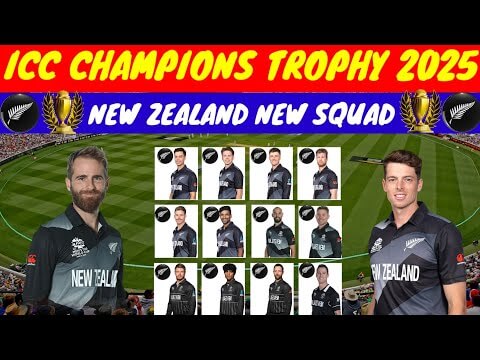 Champions Trophy 2025 New Zealand Squad Players List