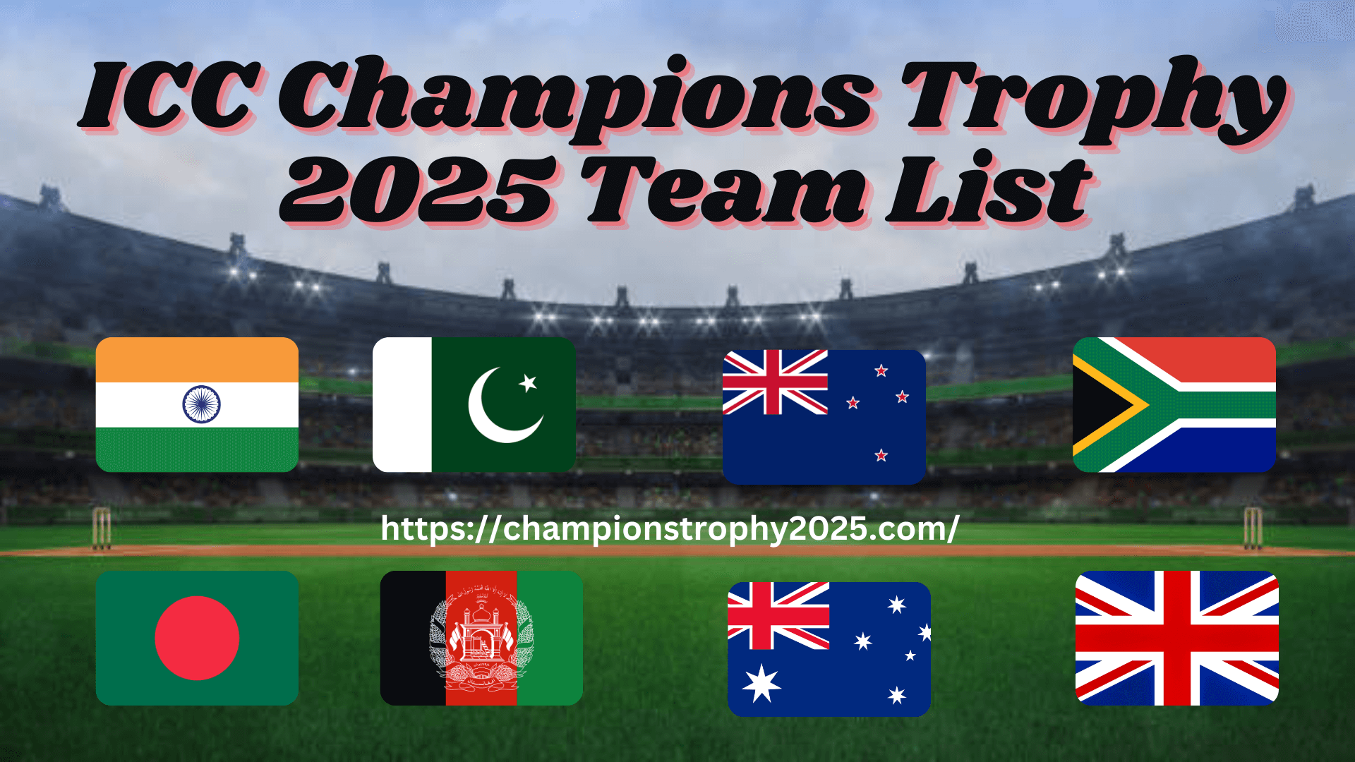 ICC Champions Trophy 2025 Team List