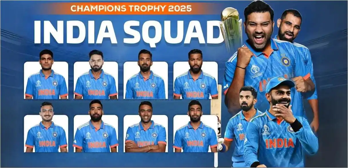 icc champions trophy India squad