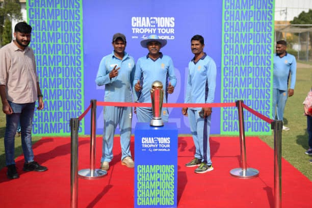 ICC Champions Trophy makes an appearance at Karachi's National Stadium