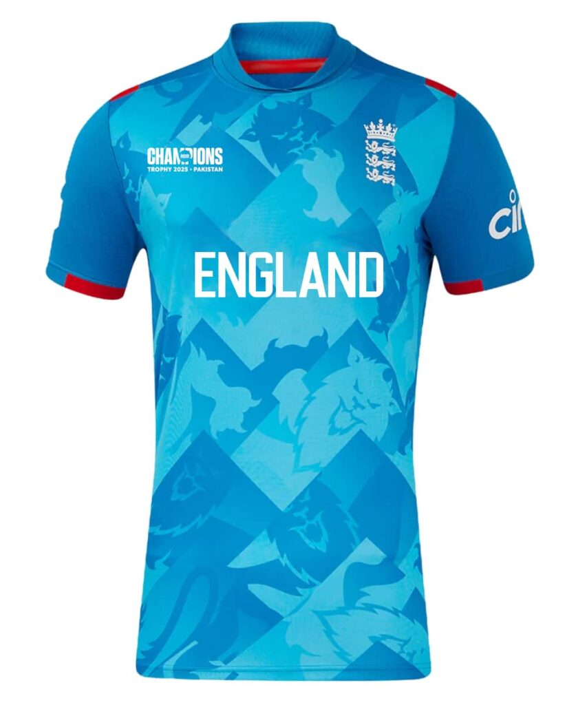 England Cricket Team Jersey for ICC Champions Trophy 2025