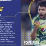 Haris Rauf stats in ICC Champions trophy