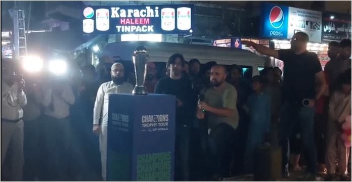 champions trophy at karachi bans road b