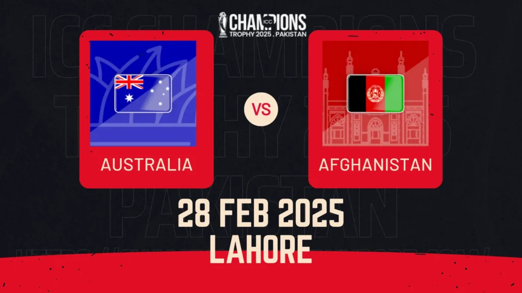 Afghanistan v Australia – Match 10