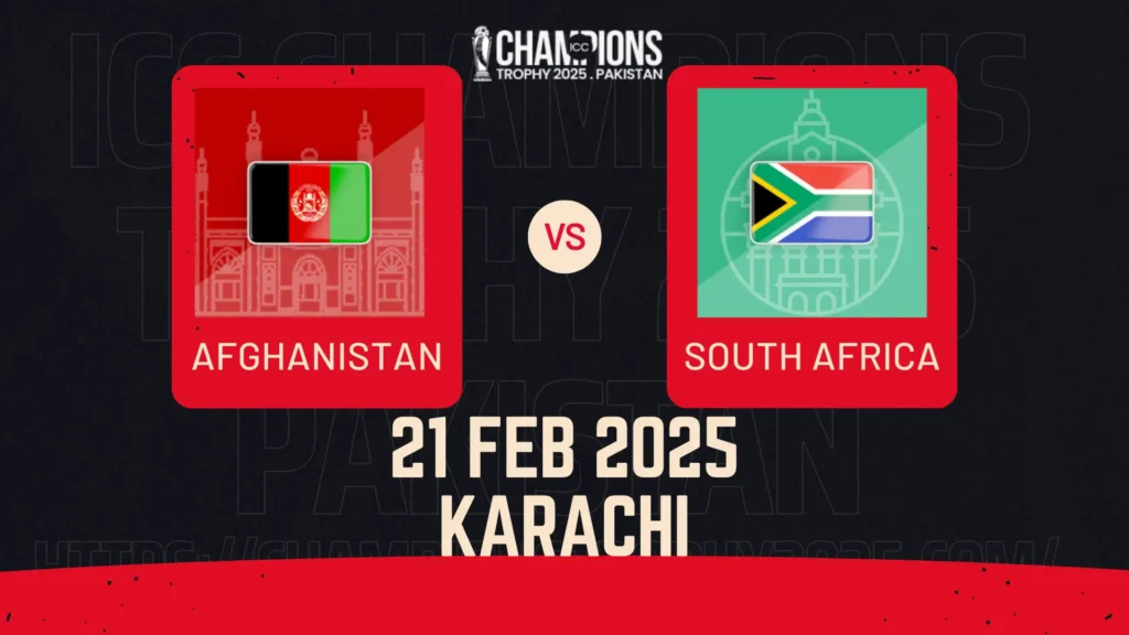 Afghanistan vs. South Africa – Match 3