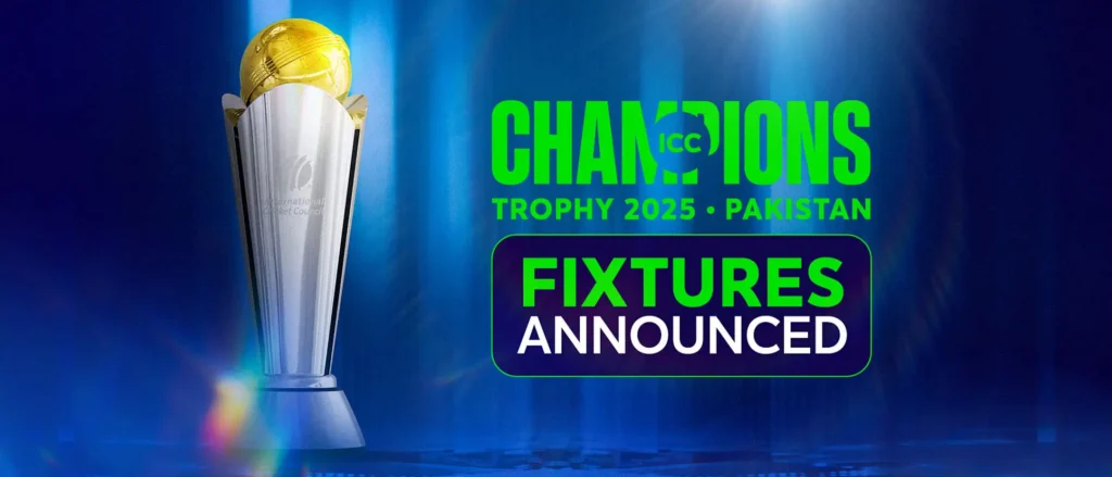 Official fixtures announced for ICC Men's Champions Trophy 2025