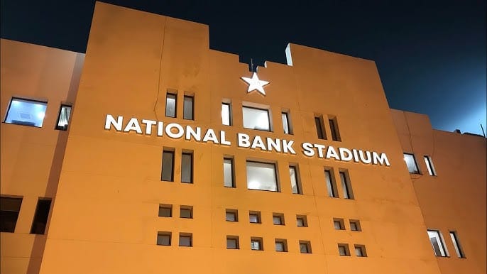 Exterior view of the National Stadium Karachi.