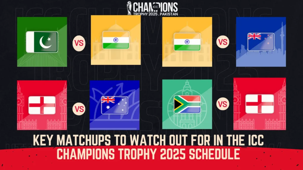 Key Matchups to Watch Out for in the ICC Champions Trophy 2025 Schedule