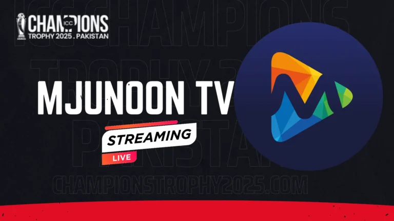 Mjunoon TV Live ICC champions Trophy 2025 Matches