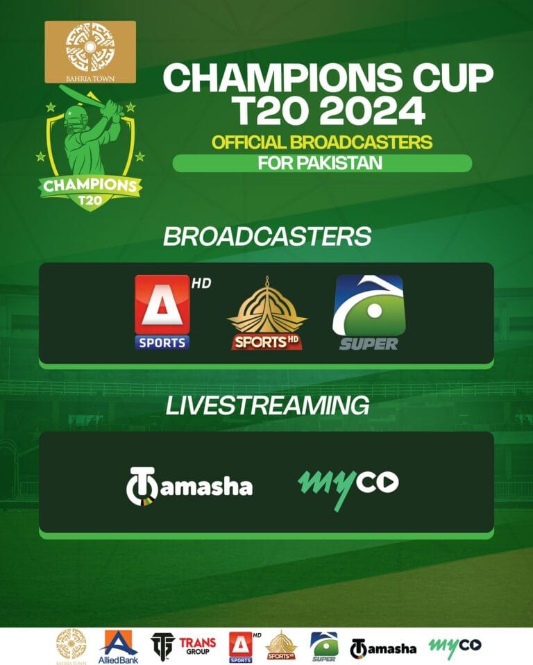 OFFICIAL BROADCASTERS FOR PAKISTAN