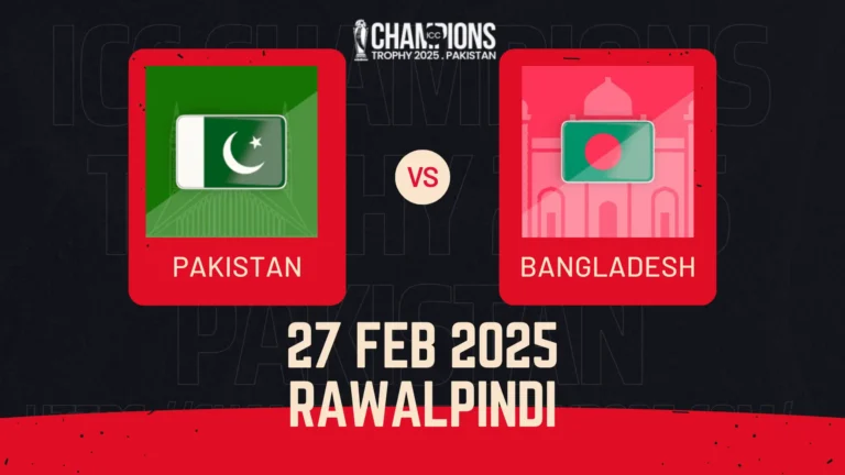 Pakistan v Bangladesh – Match 9