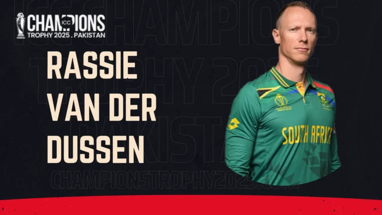 Rassie van der Dussen Biography