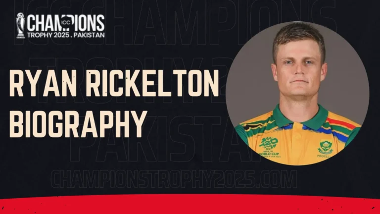 Ryan Rickelton Biography