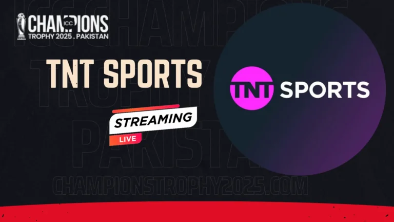 TNT Sports live ICC champions Trophy 2025