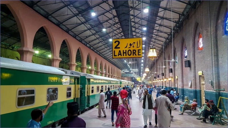 Traveling by Train to Lahore