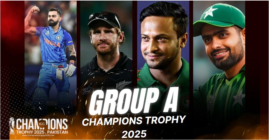 group A Pakistan champions trophy