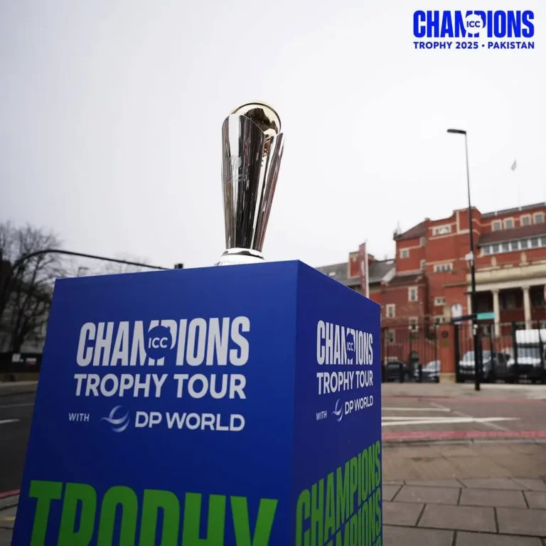 Champions Trophy Tour arrives in England