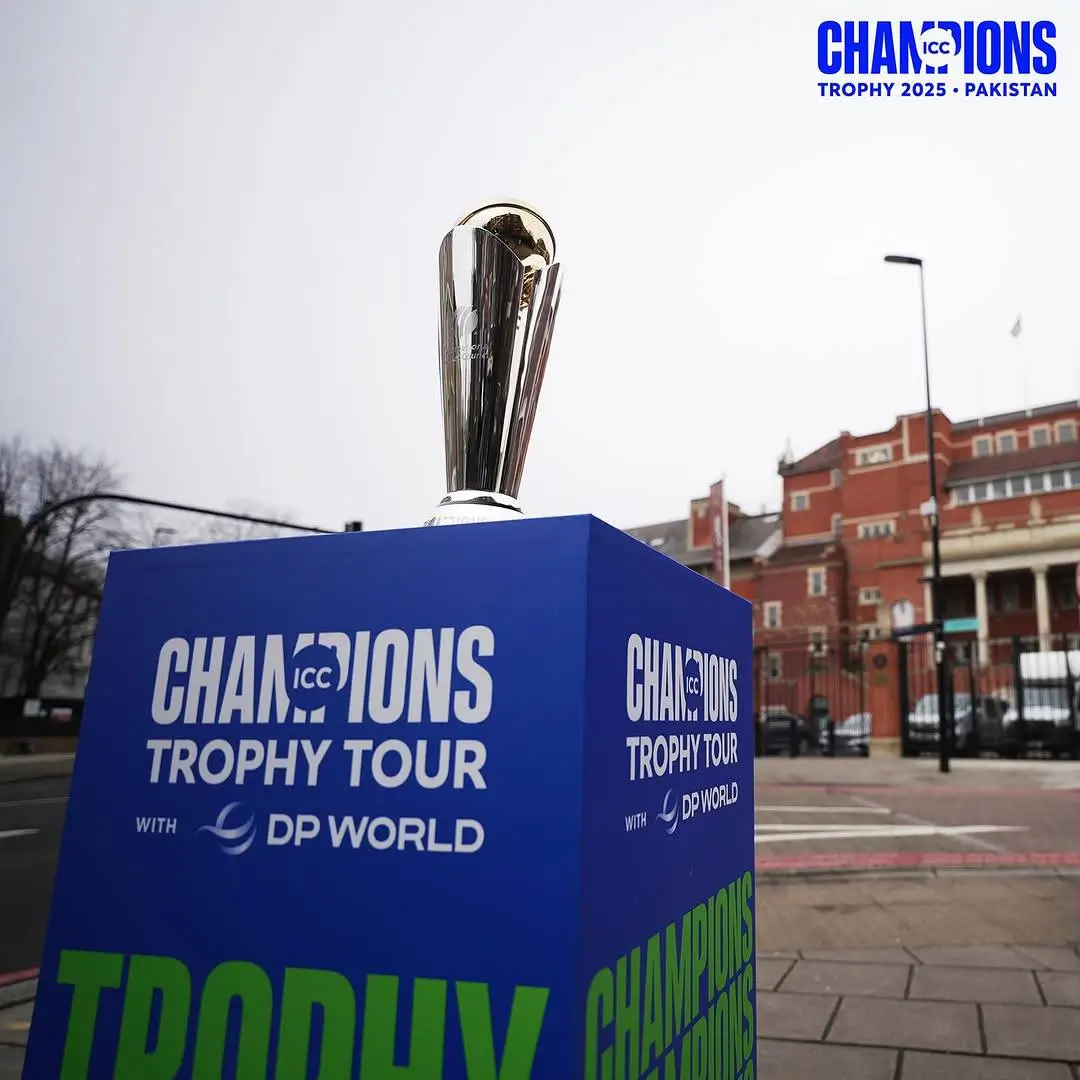 Champions Trophy Tour arrives in England