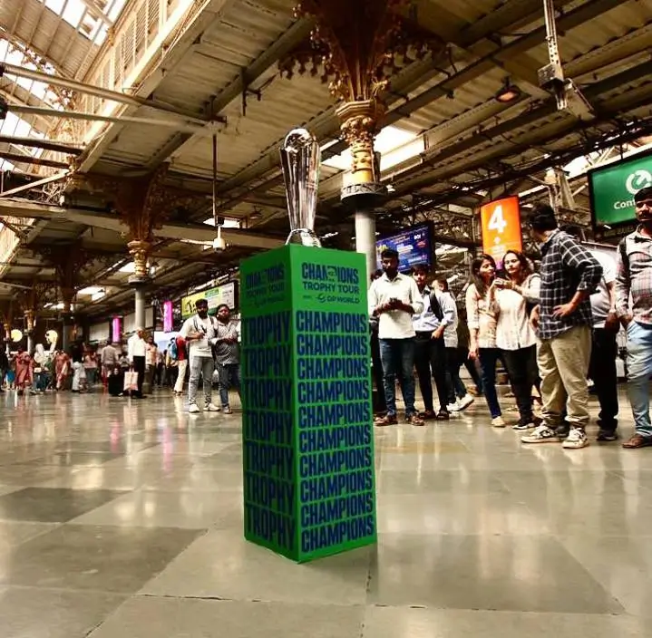 ICC Champions Trophy Tour Arrived at Mumbai