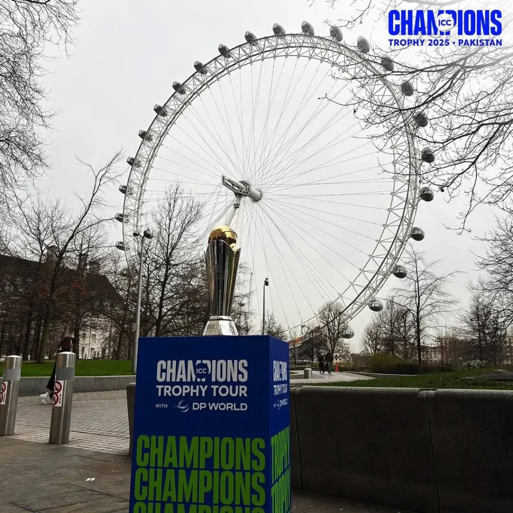 Champions Trophy Tour arrives in England