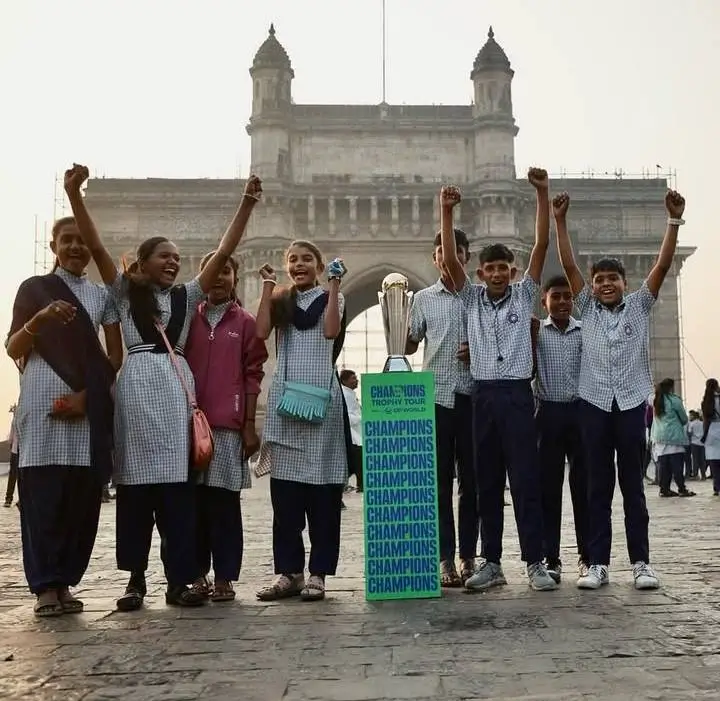 ICC Champions Trophy Tour Arrived at Mumbai