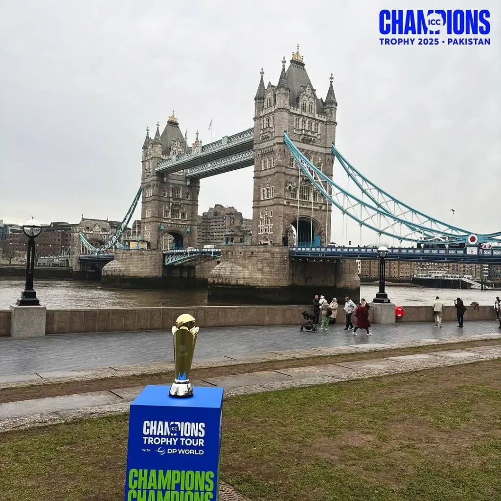 Champions Trophy Tour arrives in England