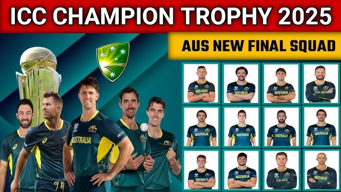 Australia squad for champions trophy 2025