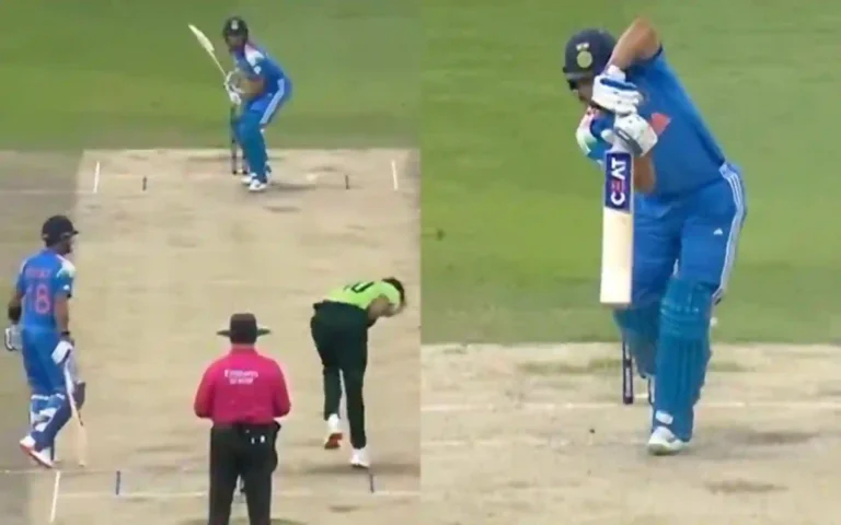 [Watch] Shubman Gill’s Stunning Straight Drive Against Pakistan Impresses Cricket Fans