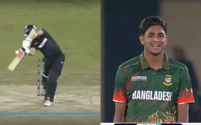 [Watch] Nahid Rana Stuns Kane Williamson with a Dream Delivery in Champions Trophy