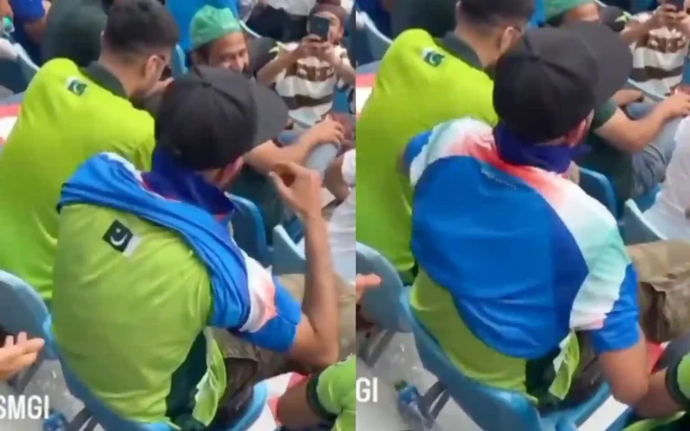 Pakistan Fan’s Unexpected Jersey Switch During India vs Pakistan Clash – Watch Now!