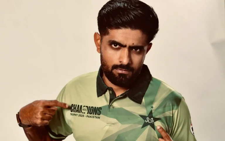 Babar Azam Proudly Flaunts Pakistan’s Champions Trophy Jersey In Glamorous Photoshoot