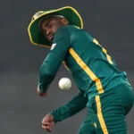 Temba Bavuma fields during a warm-up game