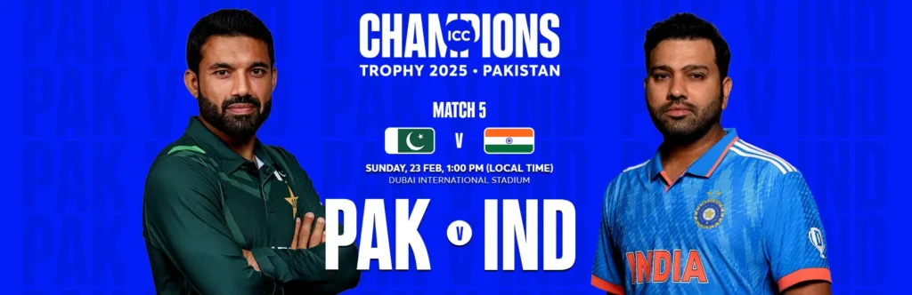 event banner PAKISTAN vs INDIA