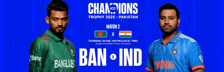 Watch India vs Bangladesh Champions Trophy Match – Live Streaming