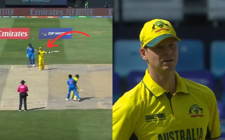 Steve Smith Frustrated As Ravindra Jadeja Hugs Marnus Labuschagne During Champions Trophy Semi-Final