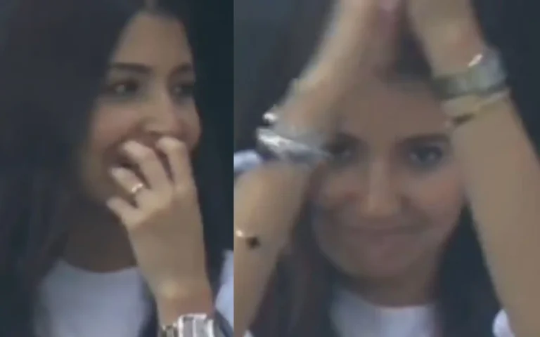 [Watch] Anushka Sharma’s Reaction After Virat Kohli’s Dismissal in Champions Trophy Semifinal