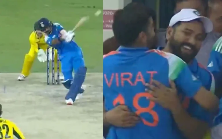 Virat Kohli’s Emotional Hug to Rohit Sharma After KL Rahul’s Winning Six