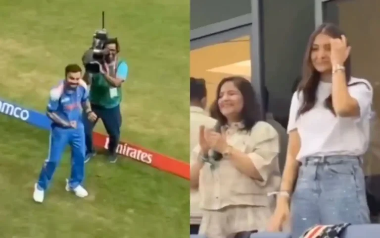 [Watch] Virat Kohli Celebrates India’s Victory With Anushka Sharma’s Support